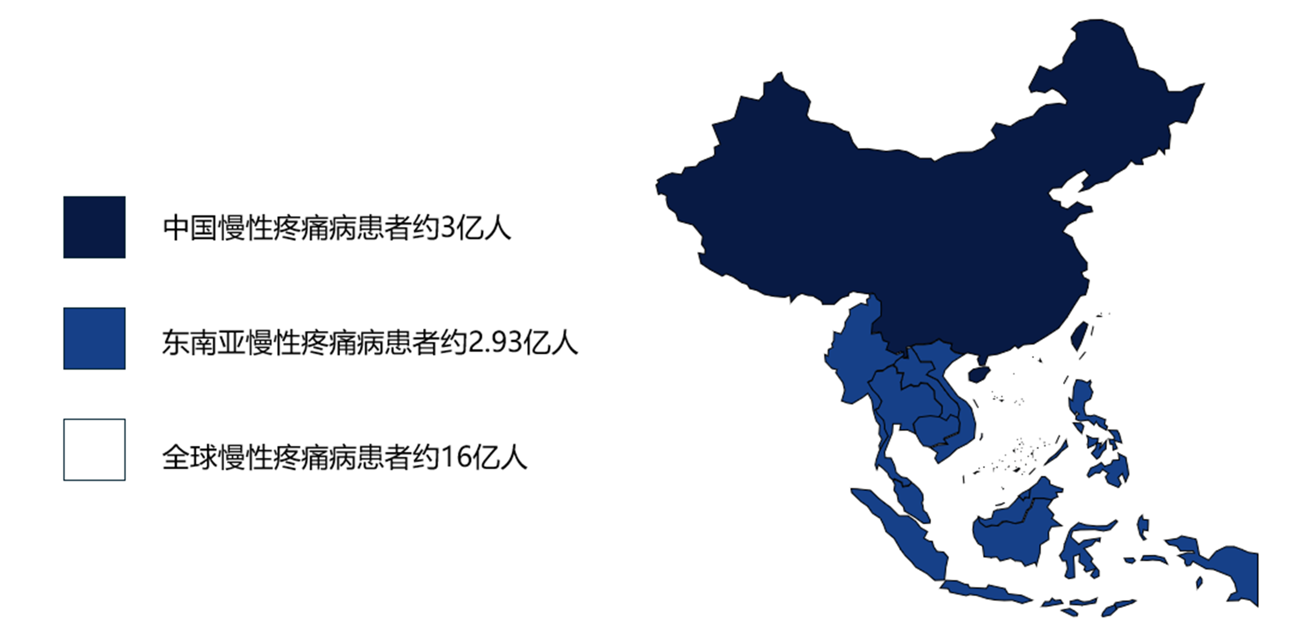 World map of pain